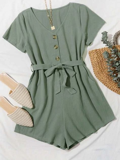 Summer Jumpsuits, Romper Women, Traje Casual, Cute Rompers, Causual Outfits, Tween Outfits, Really Cute Outfits, Summer Fashion Outfits, Cute Summer Outfits