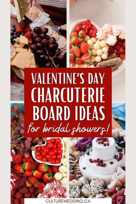 19 Romantic Valentine's Day Charcuterie Board For Bridal Showers Valentines Day Bridal Shower Ideas, February Bridal Shower Ideas, Valentines Bridal Shower Ideas, Bridal Shower Charcuterie Board, Valentines Day Party Ideas, Pink Bridal Shower Theme, Bridal Shower Planner, Wedding Checklist Budget, Night Before Wedding