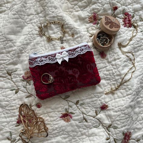 Brandy Melville 
Coquette
Lana del rey aesthetic 
Cute accessories 
Accessories
Romantic aesthetic Coin Pouch, Brandy Melville, Brandy, Makeup Bag, Coin, Pouch, Makeup, Make Up