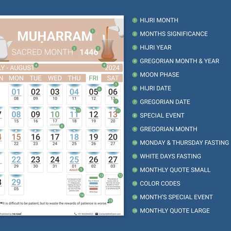 Hijri Calendar 1446 and Gregorian Calendar 2024-2025 - Digital Instant Download Gregorian Calendar, Hijri Calendar, Indian Spices, Instant Download Etsy, Digital Painting, Etsy Store, The Good Place, Printed Items, Digital Drawing