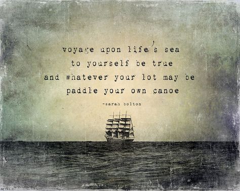 paddle your own canoe by Beth Conklin Canoe Quotes, Life Thoughts, Here On Earth, Some Words, Love Words, Digital Collage, Beautiful Words, Thought Provoking, Don't Let