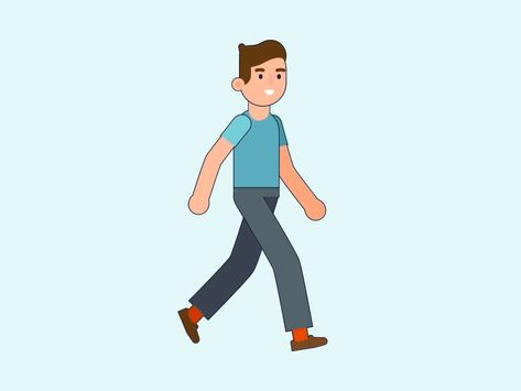 Twence explanimatie walk Walking Cartoon Animation, Man Animation, Character Walking, Walking Video, Walking Cartoon, Walking Gif, Walking Animation, 2d Character Animation, Walking Man