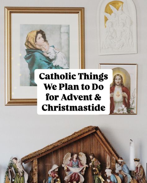 Catholic Things We’re Doing for Advent & Christmastide 🎄✨ This year, we’re trying to keep Christ at the center of the season with these traditions: Lighting an Advent wreath 🕯️ Setting up a Nativity scene (Baby Jesus waits until Christmas Eve!) 🐑 Doing the Giving Manger—each good deed is a piece of straw for Jesus’ bed 🌾 Reflecting with the Jesse Tree 🌿 Following Mary on the Mantle (instead of Elf on the Shelf!) 💙 Celebrating St. Nicholas’ Day with chocolate coins and his story 🎁 Attending ... Mary On The Mantle, Catholic Advent Traditions, Hearts For Him, Giving Manger, Mexican Hot Cocoa, The Giving Manger, St Juan Diego, Catholic Christmas, St Nicholas Church