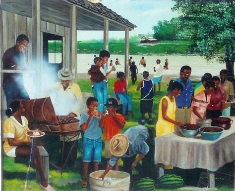 Family Reunion African American Artwork, African American Family, Black Art Painting, Artistic Images, Black Artwork, Black Art Pictures, Black Love Art, Family Art, Afro Art