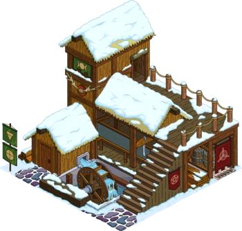 Lumber Mill | The Simpsons: Tapped Out Wiki | Fandom Lumber Mill Buildings, Lumber Mill Minecraft, Minecraft Lumber Mill, Springfield Heights, Isometric Building, Lumber Mill, Mill House, Build Inspiration, Steel Mill