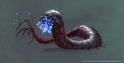 Worm Monster, Dark Creatures, Cool Monsters, Alien Concept, Alien Concept Art, Creature Drawings, Monster Concept Art, Alien Creatures, Alien Worlds