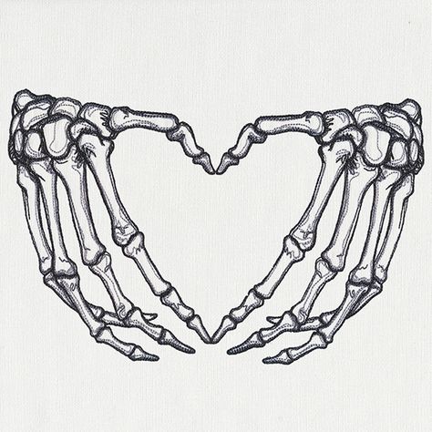 Skeleton Heart Hands, Skeleton Heart, Skeleton Bones, Heart Hands, Flour Sack, A Heart, Tea Towels, Flour, Skeleton