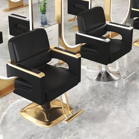 Reclining Barber Chair | Hydraulic Barber Chair | Barber Shop Furniture | Salon Chairs For Sale Saloon Chair, Black And Gold Barbershop, Barber Chairs, Koken Barber Chair Vintage, Pink Barber Chair, Salon Equipment Furniture, Beauty Salon Chairs, Antique Barber Chair, Hair Salon Furniture