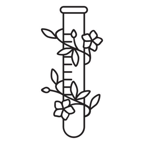 Test Tube Tattoo, Test Tube Drawing, Chemistry Embroidery, Chemistry Symbols, Chemical Design, Chemical Logo, Tube Drawing, Chemistry Drawing, Chemistry Tattoo