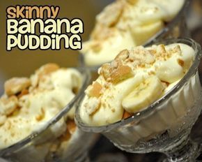 Skinny Banana Pudding Only 231 Calories Banana Pudding Low Calorie, Low Cal Banana Pudding, Banana Pudding Yogurt, Healthy Banana Pudding Greek Yogurt, Healthier Banana Pudding, Low Sugar Banana Pudding, Greek Yogurt Banana Pudding, Cake Pudding, Bake Goods