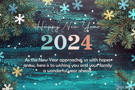 Happy New Year 2024 With Snowflakes Happy New Year 2023 Wishes, New Years Eve 2023, Best New Year Wishes, Happy New Year Animation, Happy New Year Hd, New Year Wishes Quotes, New Year Wishes Images, Funny Happy Birthday Song, Happy New Year Pictures