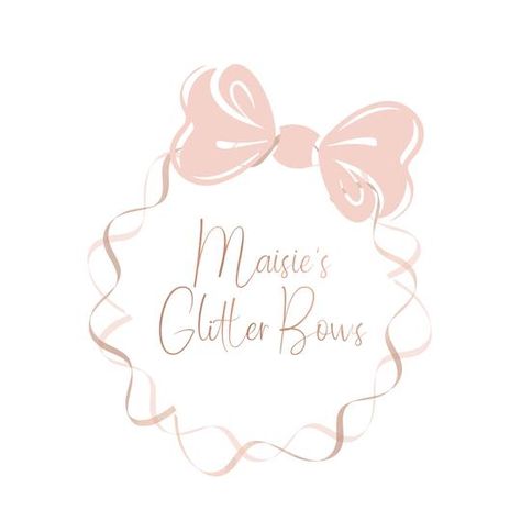 Double Loop Bow, Pastel Highlights, Logo Online Shop, Bow Holders, Gift Logo, Hair Bow Tutorial, Baby Logo, Floral Border Design, Shabby Chic Crafts