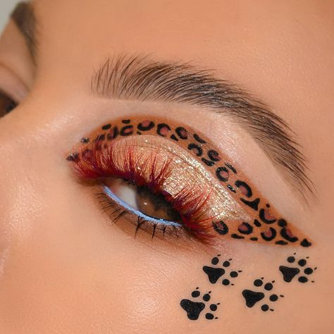 Tiger Makeup, Animal Makeup, Euphoria Makeup, Face Art Makeup, Eye Makeup Designs, Edgy Makeup, Makeup Eye Looks, Creative Eye Makeup, Crazy Makeup