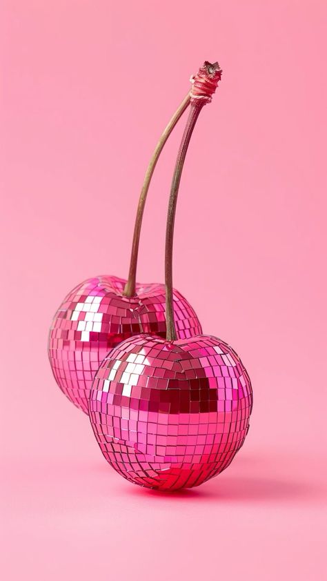 Disco Wallpaper Aesthetic, Apartment Wall Art, Girly Apartments, 背景 シンプル, Disco Balls, Pink Wallpaper Iphone, Jolie Photo, Cherry On Top, Everything Pink