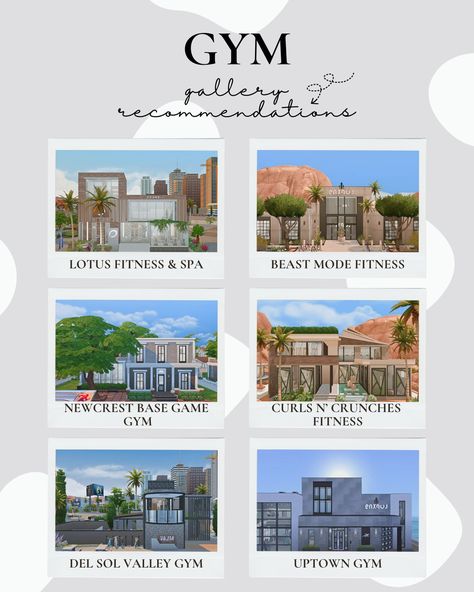 Sims 4 Gym Gallery Recommendations Sims 4 Salon Build, Sims Gym, Gym Sims 4, Sims 4 Gallery, Yoga Studio Sims 4, Sims 4 Gallery Builds, Sims 4 Gym Build, Willow Creek Gym Sims 4, Sims 4 Workout Cc