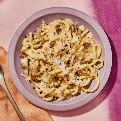 Meatless Udon Carbonara Recipe | Bon Appétit Udon Carbonara, Carbonara Recipe, Bon Appetit