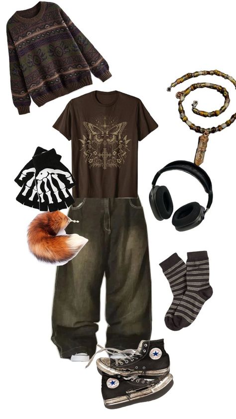 Fairy Core Mens Fashion, Masculine Clothing Ideas, Witch Aesthetic Outfit Men, Alternative Fashion Masculine, Grunge Nonbinary Outfits, Alternative Masc Outfits, Masculine Fairy Grunge, Fairy Grunge Outfit Masc, Male Hippie Outfits