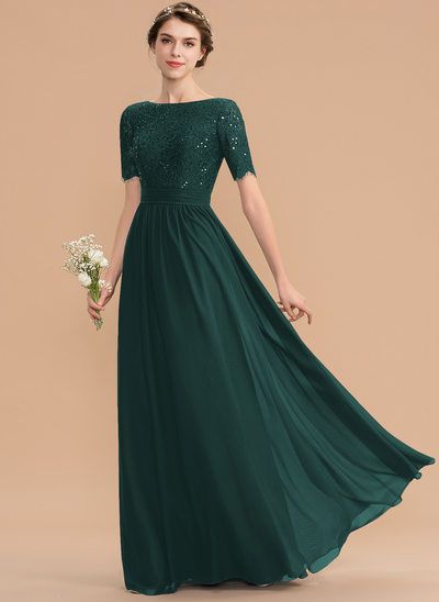 Emerald Green Bridesmaid Dresses Long Sleeve, Long Modest Dresses Formal, Emerald Green Bridesmaid Dresses Modest, Bridesmaid Gown With Sleeves, Modest Green Prom Dress, Long Sleeve Formal Gown, Green Gown Dress, Modest Gowns, Green Gowns