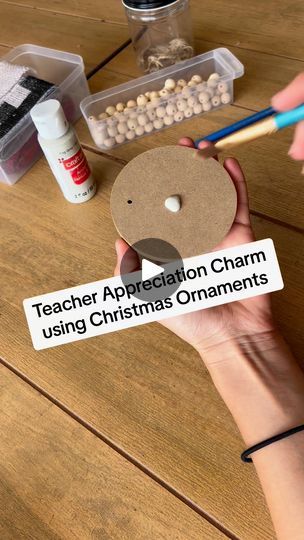 19K views · 203 reactions | The cutest litle charm for Teacher Appreciation Week using Christmas Ornaments. #teacherappreciation | Lauren LF Rustics, LLC Best Teacher Christmas Gifts Diy, Cricut Christmas Projects Teacher Gifts, Diy Gifts For Teachers From Students, Teacher Xmas Gift Ideas Diy, Handmade Gift For Teacher, Christmas Gifts For Professors, Handmade Gifts For Teachers Diy Crafts, Cheap Teacher Christmas Gifts, Teacher Christmas Gifts Diy