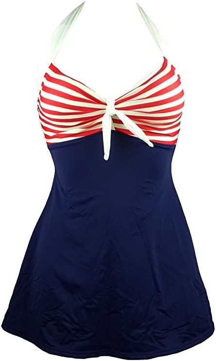 Retro One Piece, Pin Up Swimsuit, Beautiful Bathing Suits, Vintage Sailor, Skirted Swimsuit, Swimsuit One Piece, Vintage Swimsuit, Retro Swimsuit, Coverup Skirt