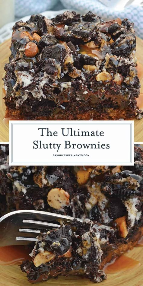 Brownie Oreo, Brownie Desserts Recipes, Best Brownie Recipe, Oreo Brownies, Brownie Desserts, Easy Dessert Recipe, Cookies And Brownies, Caramel Brownies, Oreo Dessert