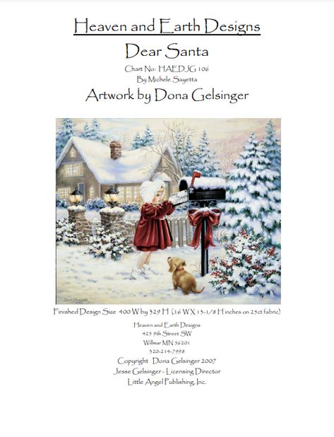 HAED "Dear Santa" Artwork by Dona Gelsinger Santa Artwork, Dona Gelsinger, Earth Design, Dear Santa, Heaven On Earth, Fabric, Design, Art