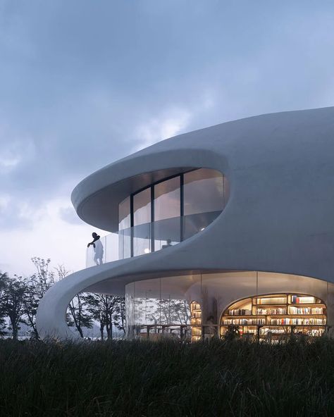 Energy Saving Building, Thomas Heatherwick, Mad Architects, Sou Fujimoto, Kengo Kuma, Concrete Forms, Reflecting Pool, Haikou, Chinese Architecture