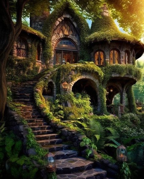 Garden Beginner, Garden Design Home, Plants For Home Garden, Home Gardening Ideas, Fantasy Cottage, Garden Decoration Ideas, Fairytale House, Storybook Homes, Plants For Home