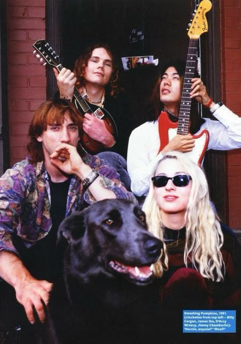 Jimmy Chamberlin, James Iha, D'arcy Wretzky, Pumpkin Smash, Billy Corgan, Angry Girl, The Smashing Pumpkins, Cage The Elephant, Arte Punk