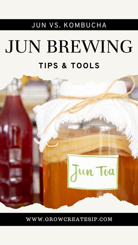 Jun Tea, Continuous Brew Kombucha, Jun Kombucha, Make Kombucha, Kombucha Starter, Kombucha Flavors, Farm Diy, How To Brew Kombucha, Homemade Kombucha