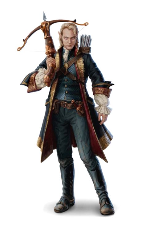 Male Half-Elf Inquisitor of Abadar - Pathfinder PFRPG DND D&D 3.5 5th ed d20 fantasy Male Elf, Elf Characters, Pathfinder Character, Heroic Fantasy, Pathfinder Rpg, Dungeons And Dragons Characters, Crossbow, Fantasy Warrior, Arte Fantasy