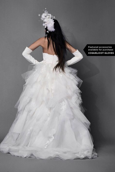 Aisyah Wedding Gown - this glamorous ballgown designed by Vera Wang is a stunning strapless design with lace and tulle. Mermaid Ball Gown, Vera Wang Wedding, Enchanting Wedding, Wedding Dress Silhouette, Wedding Dresses Vera Wang, Draped Bodice, Satin Tulle, Elegant Feminine, Evening Dresses For Weddings