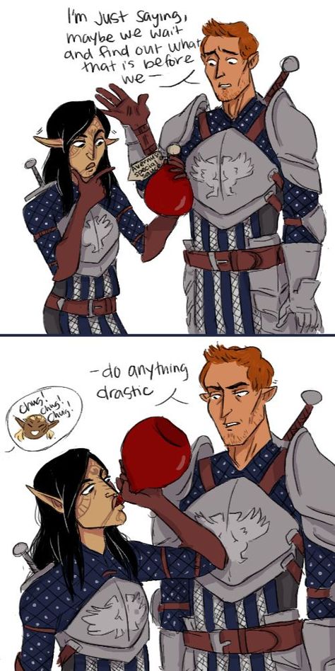 - do anything drastic. Zevran X Warden, Dragon Age Comics, Dragon Age Memes, Dragon Age Funny, Dragon Age Characters, Dragon Age 3, Grey Warden, Funny Dragon, Dragon Age Games