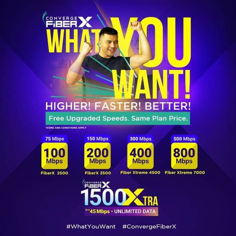 Higher Faster Better Fiber Internet Converge Pure Fiber Internet PAKIBASA PO NG MABUTI Plan And Rates Fiberx 1500/Php50 a Day up to 25mbps Fiberx 2500/Php83 a Day up to 75mbps (now 100mbps) NO DATA CAP (UNLIMITED INTERNET) CASHOUTS (Security Deposit plus Installation Fee) Fiber Internet Ads, Fiber Internet, Fast Good, Broadband Internet, Quezon City, Street Names, How To Apply, Internet, Map