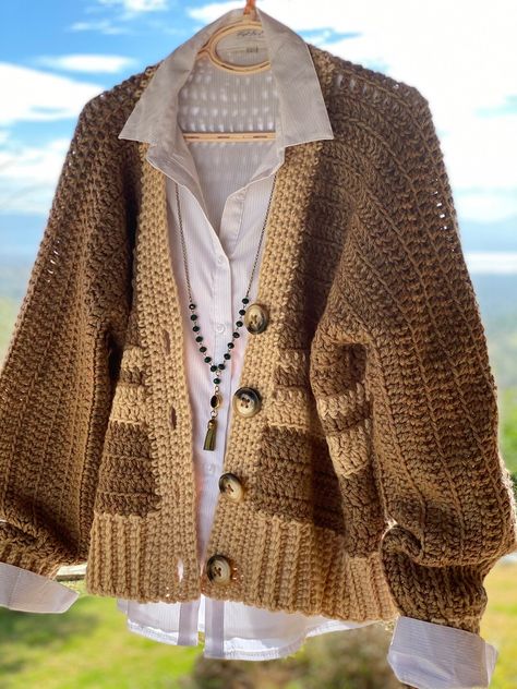 Easy Cardigan Pattern, Oversized Crochet Sweater, Cardigan Crochet Pattern, Modern Crochet Patterns, Crochet Simple, Crochet Jacket, Crochet Cardigan Pattern, Vest Pattern, Crochet Vest