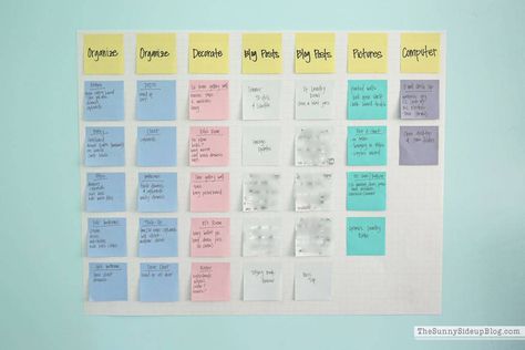 be-more-productive---create-a-visual-to-do-list Visual Planning, Board Organization, Free Printables Organization, Room Storage Diy, Office Organization At Work, Closet Hacks Organizing, Back To School Organization, Calendar Journal, Planning Board