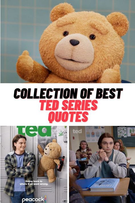 Peacock's Ted Quotes 2024 series #Peacock #PeacockTV #Ted #TedSeries #Ted2024 #Quotes Ted Movie Quotes, Ted Quotes, Ted Movie, Series Quotes, Dustin Hoffman, You Mad, Someone Like You, Parenting Guide, Movie Quotes