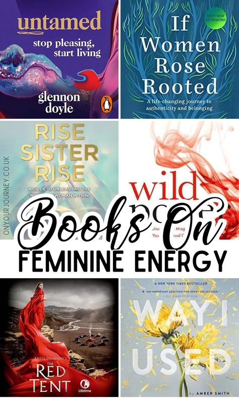 Best Books on Feminine Energy That Every Woman Should Read - On Your Journey Divine Feminine Energy Books, Books Femininity, Books About Feminine Energy, Books For Feminine Energy, Books On Feminine Energy, Feminine Energy Books To Read, Books On Femininity, Books About Femininity, Divine Feminine Books