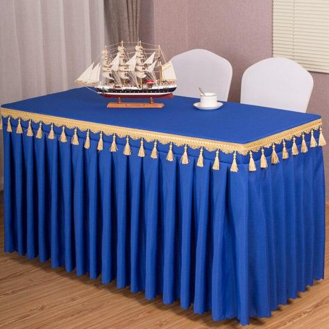 Blue Coffee Table, Table Covers Wedding, Wedding Decoration Table, Coffee Table Cloth, Blue Coffee Tables, Table Cloth Decorations, Rectangular Tablecloth, Table Setting Decor, Table Skirt