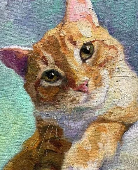 Katya Minkina, Goodnight Friends, Cat Portrait Painting, Paint Your Pet, Abstract Contemporary Art, Cat Paintings, Cat Art Illustration, Animal Portraits Art, Watercolor Pet Portraits