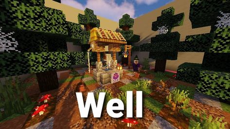 Minecraft Water Well, Minecraft House Plans, Minecraft Cottage, Minecraft City, Minecraft House, Cool Minecraft, Minecraft Builds, Minecraft Building, Minecraft Ideas