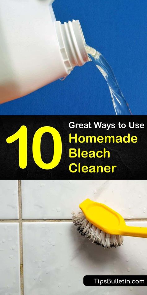 Discover the best ways of using homemade bleach disinfectant. DIY disinfecting sprays are more cost-effective than name-brand cleaning products like Clorox. The CDC recommends a dilution rate of… Homemade Disinfecting Wipes, Homemade Bleach, Diy Household Cleaners, Clorox Bleach, Detergent Laundry, Bleach Pen, Natural Cleaning Recipes, Diy Cleaning Solution, Disinfecting Wipes