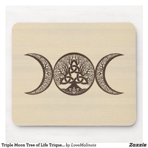 Triple Moon Tree of Life Triquetra Triple Moon Tattoo, Moon Tree Of Life, Moon Tree, Triple Moon, Paper Coaster, Square Paper, Forearm Tattoos, Moon Tattoo, Postcard Size