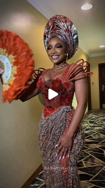 Nkem Chidinma S on Instagram: "Radiant bride Amanda ❤️❤️❤️❤️

Bride: @amanda_dara 
Video: @bashotit
Fabric: @asoebi_geek 
Bridal styling : @bennysstyling_ 
Gele: @oni_gele 
Designer: @right__touch_clothings 
Jewelry Set: @beadsbyhayolar 
Makeup: @tmtbylayinka 
Grooms look: @iamgeorgenkem 
Outfit: @splendourofficial" Burnt Orange Lace Styles, Orange And Black Lace Asoebi Styles, Burnt Orange Lace Asoebi Styles, Orange Aso Ebi Lace Styles, Bridal Gele 2023, Burnt Orange Aso Ebi Lace Styles 2022, Lace Asoebi Styles, African Bridal Dress, Asoebi Styles