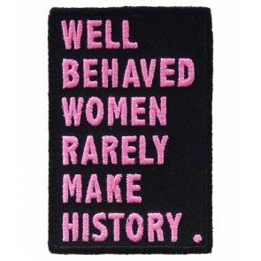 Lup Taaco, Meg Thomas, Feminist Patch, Women History, Handmade Pants, Well Behaved Women, Punk Patches, Patches For Sale, Kate Bishop