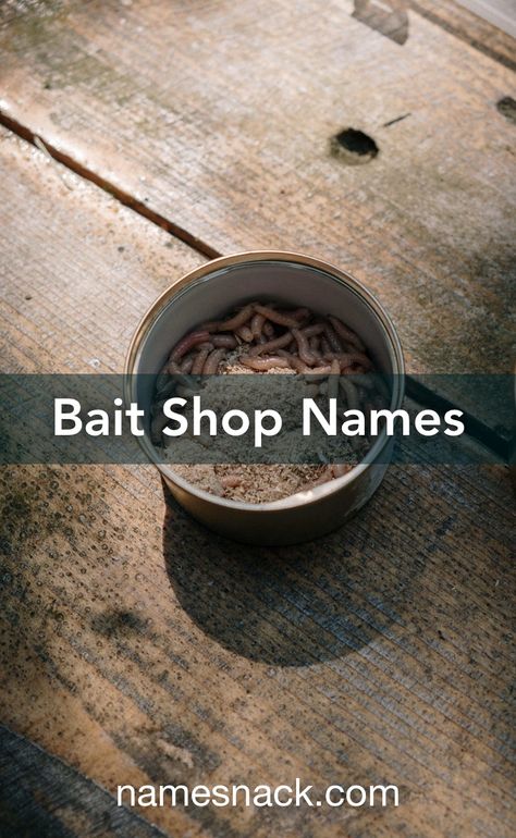 10 catchy name ideas for your bait shop. Bait And Tackle Shop Ideas, Bait Shop Ideas, Catchy Name, Bait Shop, Shop Name Ideas, Free Logos, Catchy Names, Tackle Shop, Offshore Fishing