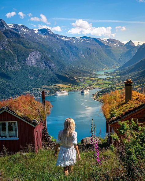 Norway on Instagram: “Rakssetra with a panoramic view of Olden and Loen. The hiking trip to Rakssetra starts at Oppheim between Stryn and Loen, and takes…” Norway Roadtrip, Norway Travel Guide, Norway Nature, Passport Pictures, Norway Travel, Alam Yang Indah, Hiking Trip, Travel Aesthetic, Goa