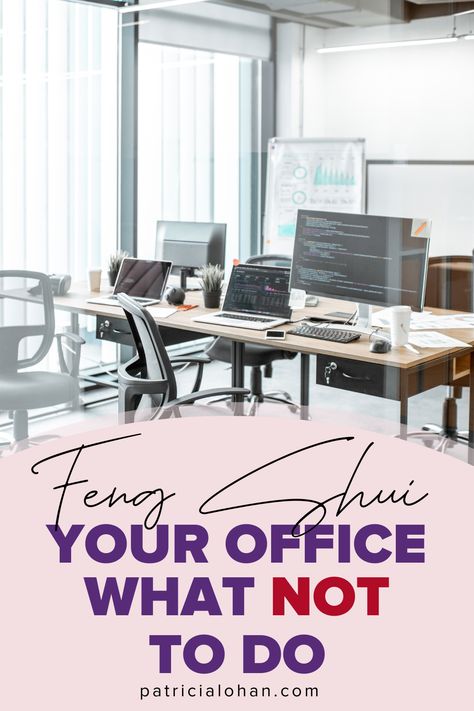 To Feng Shui your office, there are things you can do to create an office that’s really magnetic and attractive to prosperity, success, new clients, abundance, and all the good things. If you’re ready to Feng Shui your office, click the link to know what you shoud NOT do. #patricialohan #fengshui #fengshuiexpert #happyhome #fengshuilifestyle #fengshuiconsultant #fengshuitips #fengshuiluckycharms #yoga #fengshuimaster #fengshuiliving #fengshuilove #fengshuiyourlife #fengshuiinspired Work Desk Feng Shui, Office Desk Feng Shui, Fung Shway Work Office Layout, Feng Shui Desk Placement, Feng Shui Office Layout, Feng Shui Architecture, Desk Feng Shui, Feng Shui Your Desk, Feng Shui Layout