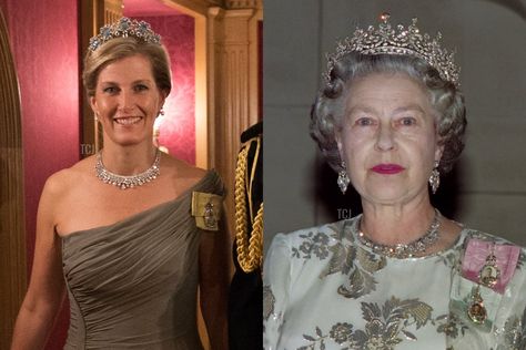 The Countess of Wessex’s Royal Jewels Countess Wessex, Diamond Ribbon, Diamond Circle Pendant, The Countess, Sparkle Gift, Princess Madeleine, Gala Events, 70th Anniversary, Circle Diamond