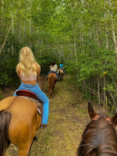 Hors Riding Aesthetic, Trail Rides Aesthetic, Horse Riding Trails, Ride A Horse Aesthetic, Aesthetic Horse Riding Pics, Horseback Trail Riding, Horse Riding In The Woods, Horse Riding Astethic, Horseback Riding Pictures